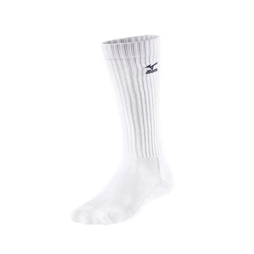 ⁨Skarpety siatkarskie Mizuno Volley Socks Long (kolor Biały)⁩ w sklepie Wasserman.eu