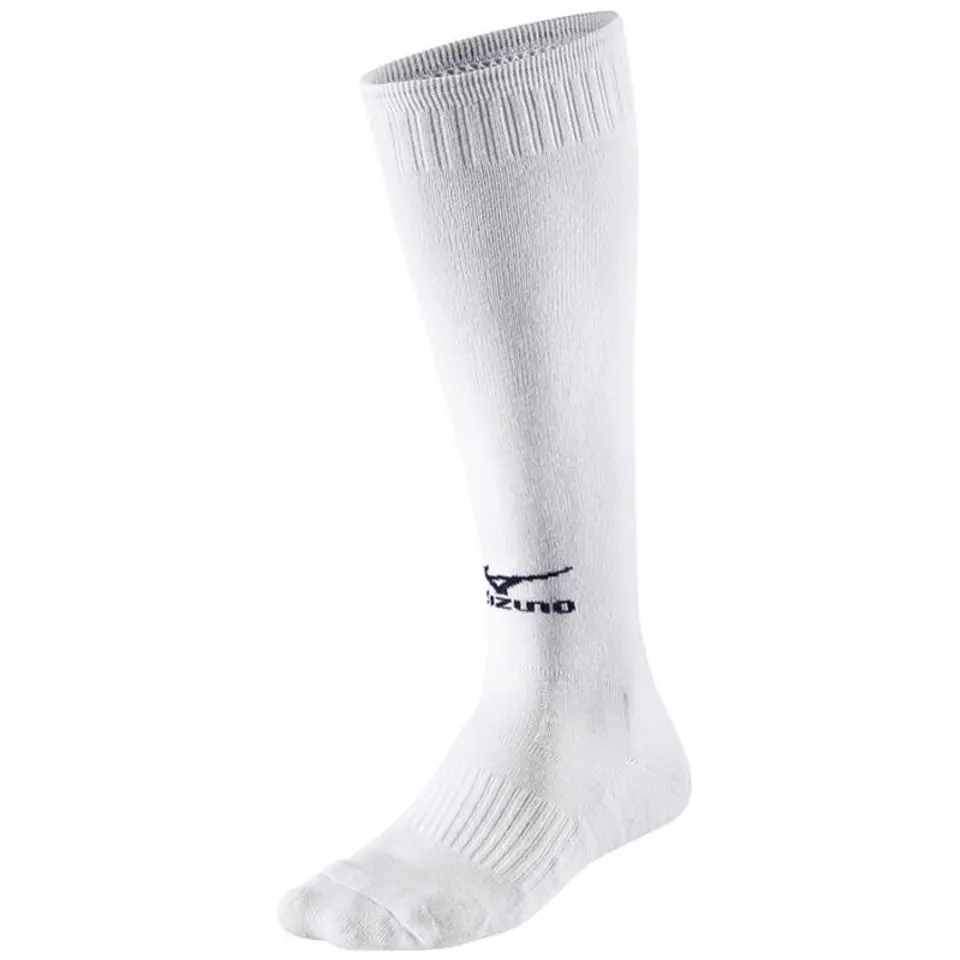 ⁨Skarpety siatkarskie Mizuno Comfort Volley Socks Long (kolor Biały)⁩ w sklepie Wasserman.eu