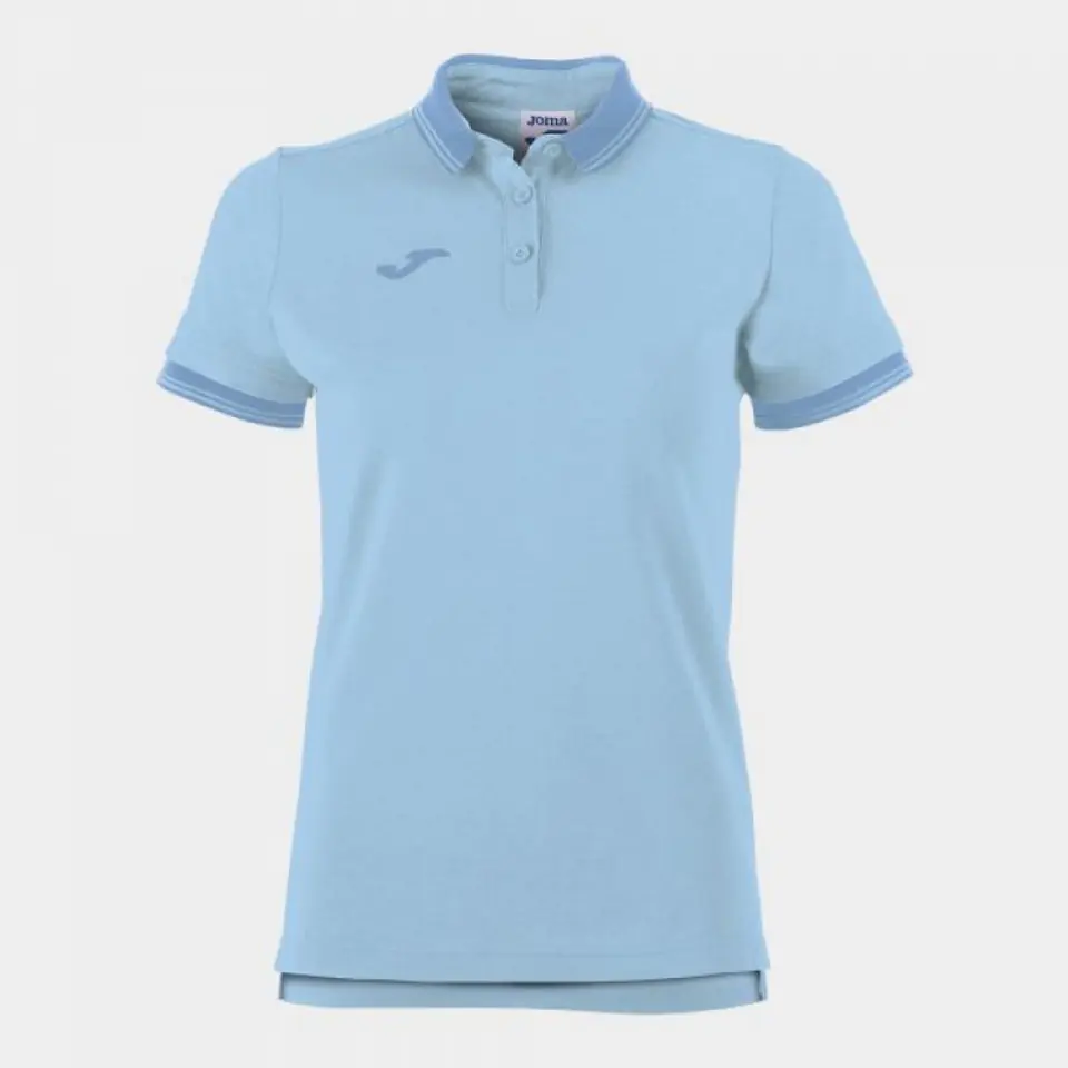 ⁨Koszulka Joma Polo Shirt Bali II S/S W (kolor Niebieski, rozmiar 2XS)⁩ w sklepie Wasserman.eu