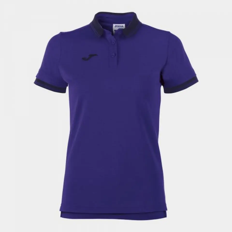 ⁨Koszulka Joma Polo Shirt Bali II S/S W (kolor Fioletowy, rozmiar 2XS)⁩ w sklepie Wasserman.eu