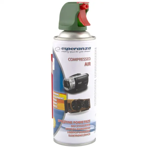 ⁨ES120 Sprężone powietrze 400ml spray -  pistolet Esperanza⁩ w sklepie Wasserman.eu