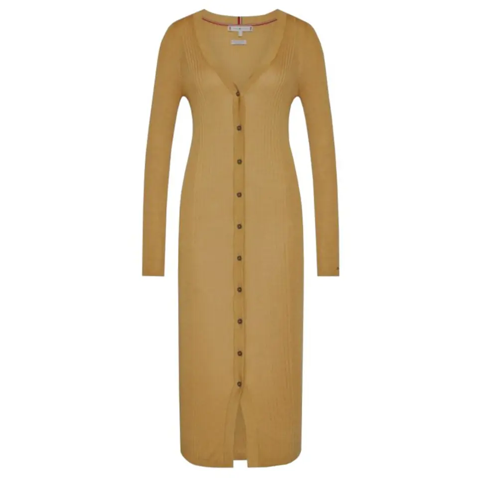 ⁨Sukienka Tommy Hilfiger Lyocell Silk Long W (kolor Beżowy/Kremowy)⁩ w sklepie Wasserman.eu