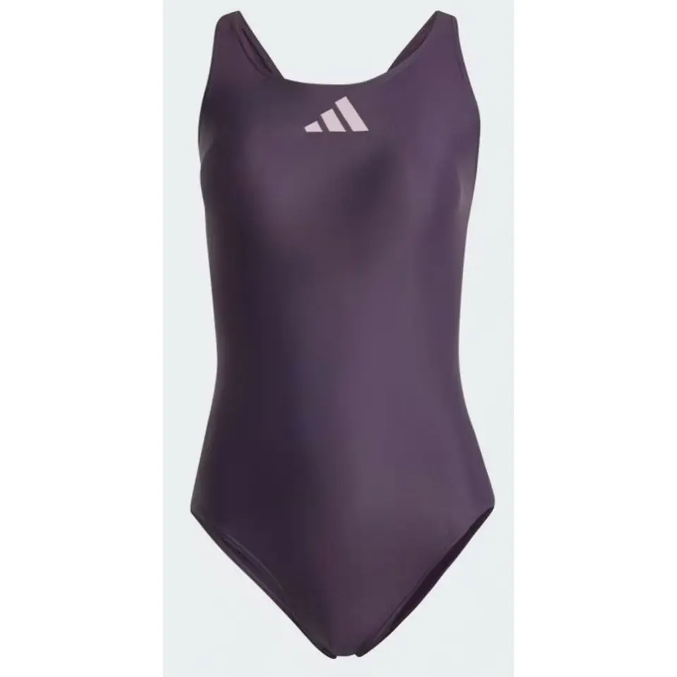 ⁨Strój kąpielowy adidas 3 Bars Suit M (kolor Fioletowy, rozmiar 36)⁩ w sklepie Wasserman.eu