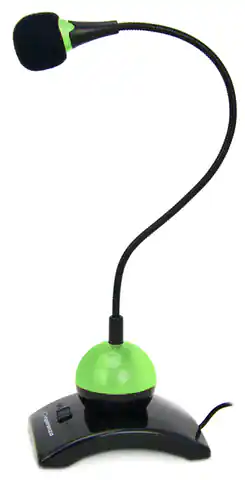 ⁨DESKTOP MICROPHONE WITH SWITH EH130G GREEN⁩ at Wasserman.eu