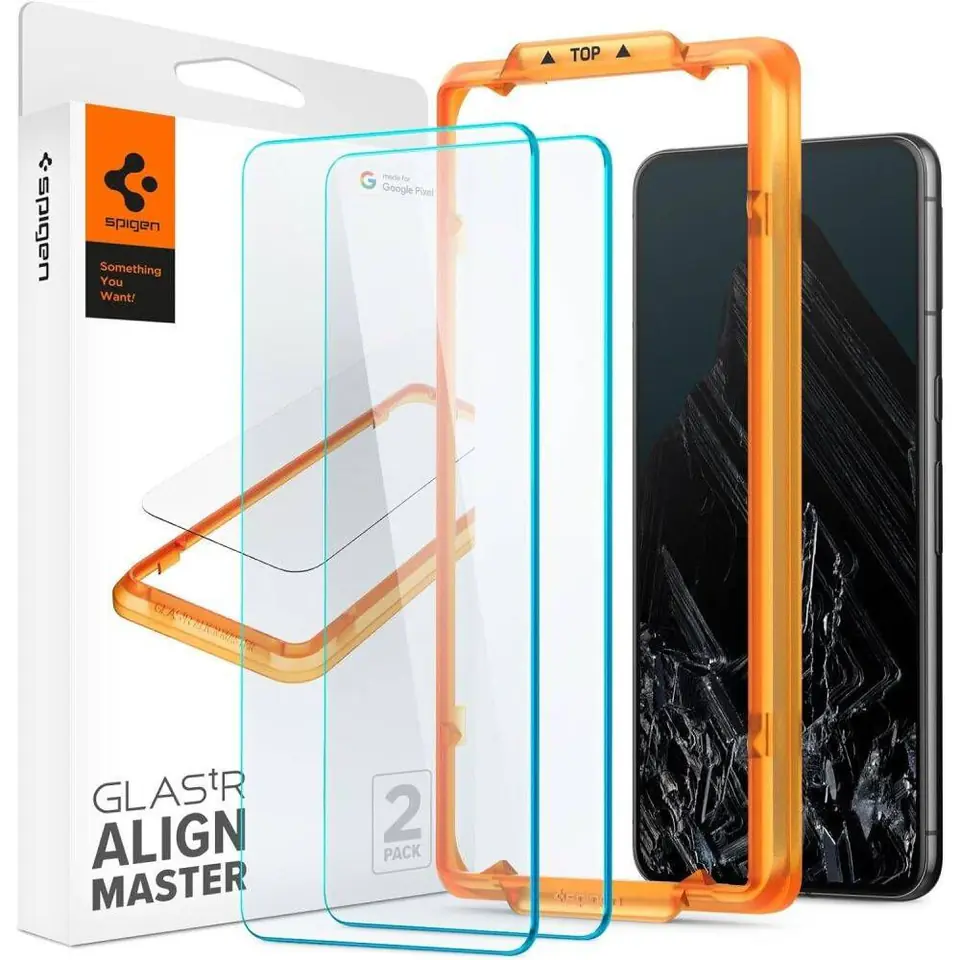 ⁨Szkło Hartowane GOOGLE PIXEL 8 PRO Spigen ALM Glas.tr 2-pack Clear⁩ w sklepie Wasserman.eu