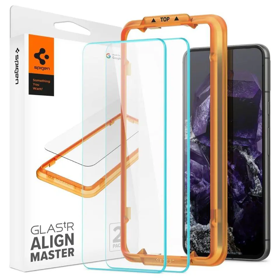 ⁨Szkło Hartowane GOOGLE PIXEL 8 Spigen ALM Glas.tr 2-pack Clear⁩ w sklepie Wasserman.eu