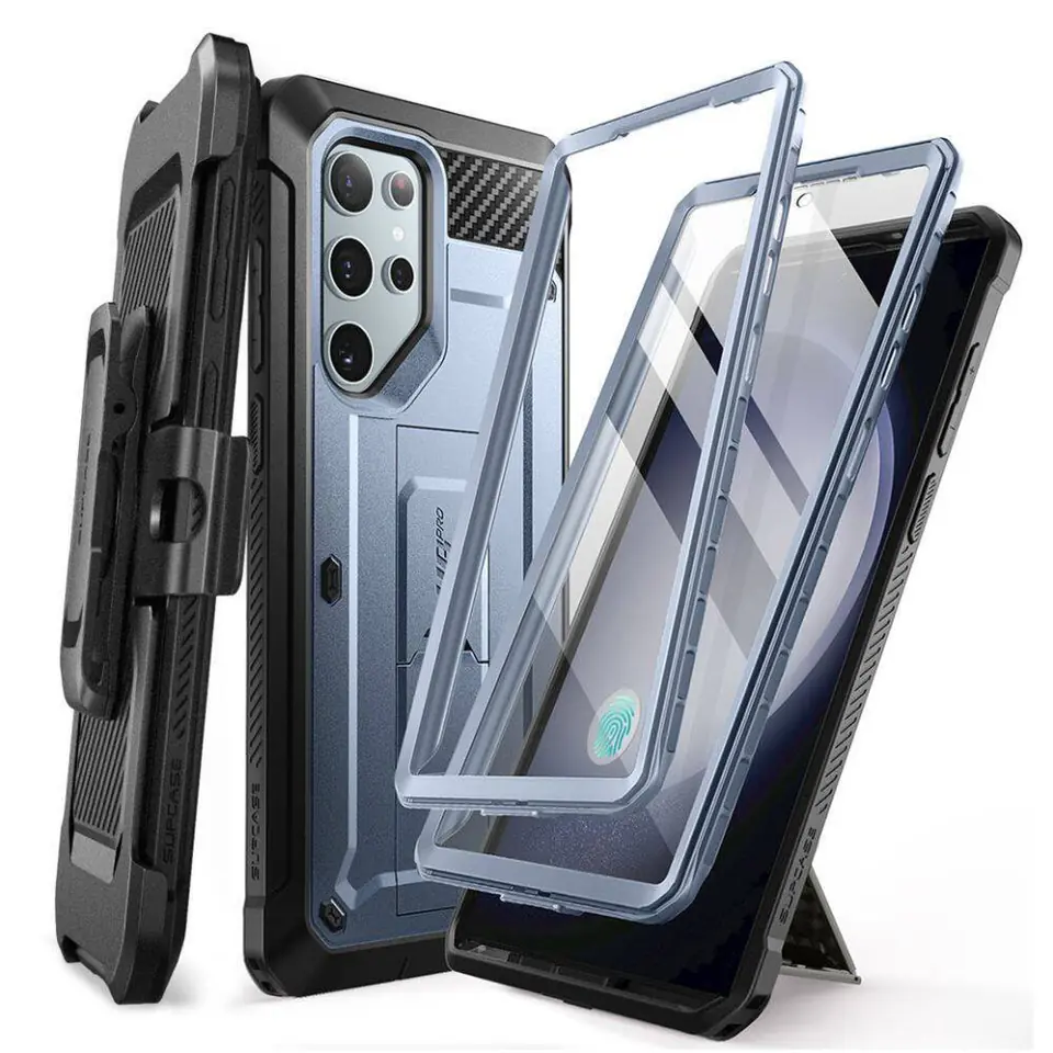 ⁨Oryginalne Etui SAMSUNG GALAXY S24 ULTRA Supcase Unicorn Beetle Pro 2-set niebieskie⁩ w sklepie Wasserman.eu