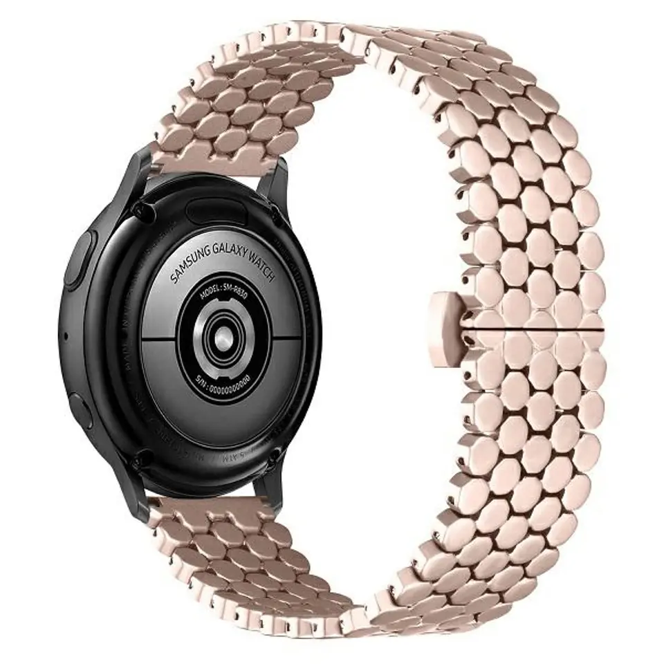 ⁨Beline pasek Watch 20mm Metal Honeycombróżowo-złoty /rosegold box⁩ w sklepie Wasserman.eu