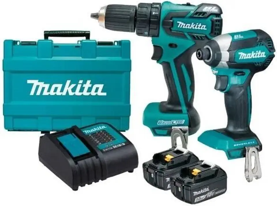 ⁨Zestaw COMBO 18V 2x3,0Ah DLX2142S MAKITA⁩ w sklepie Wasserman.eu