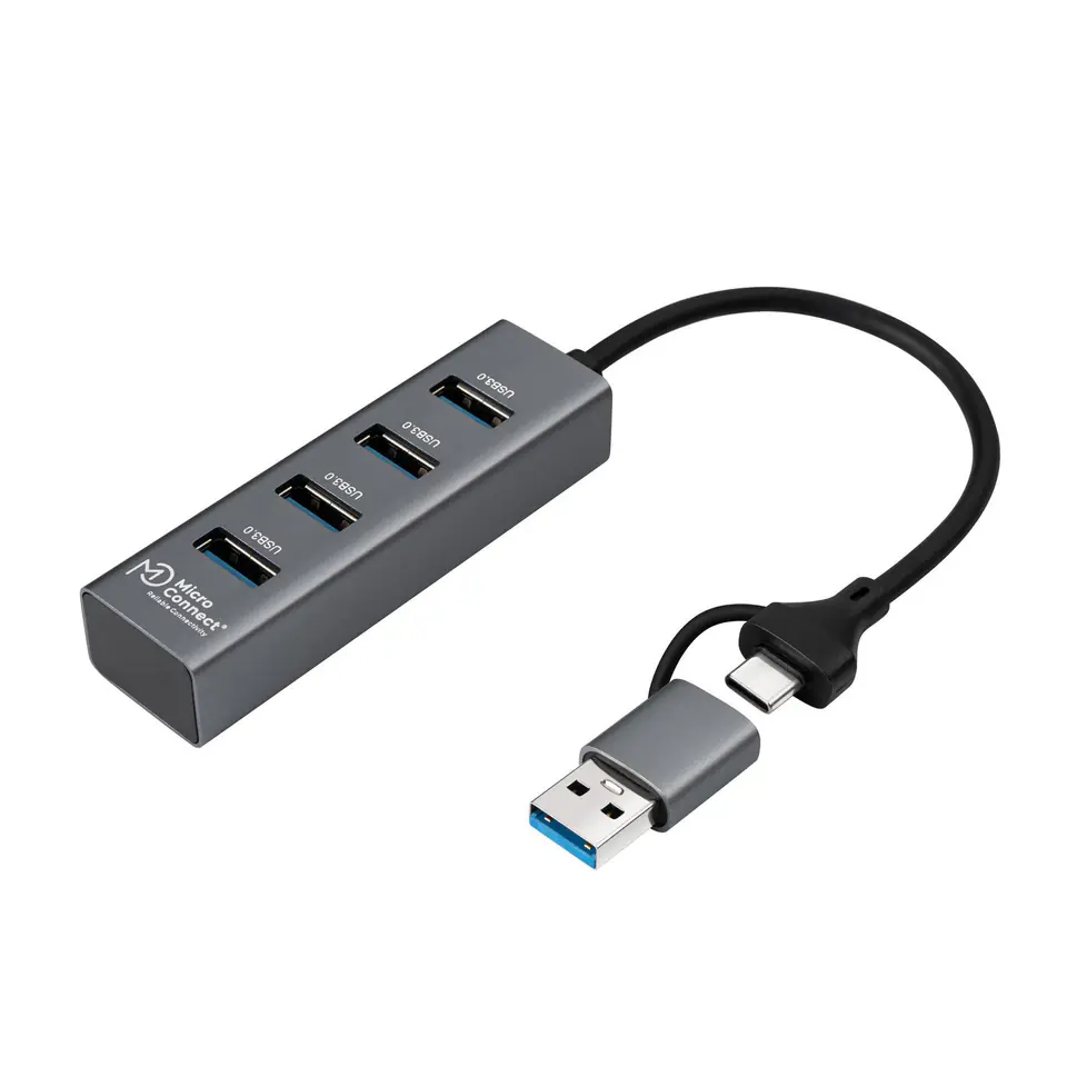 ⁨MicroConnect USB 3.0 Hub 4-Port with USB-C⁩ w sklepie Wasserman.eu