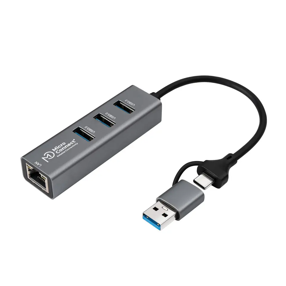 ⁨MicroConnect USB 3.2 Gen 1 Hub 4-Port with⁩ w sklepie Wasserman.eu