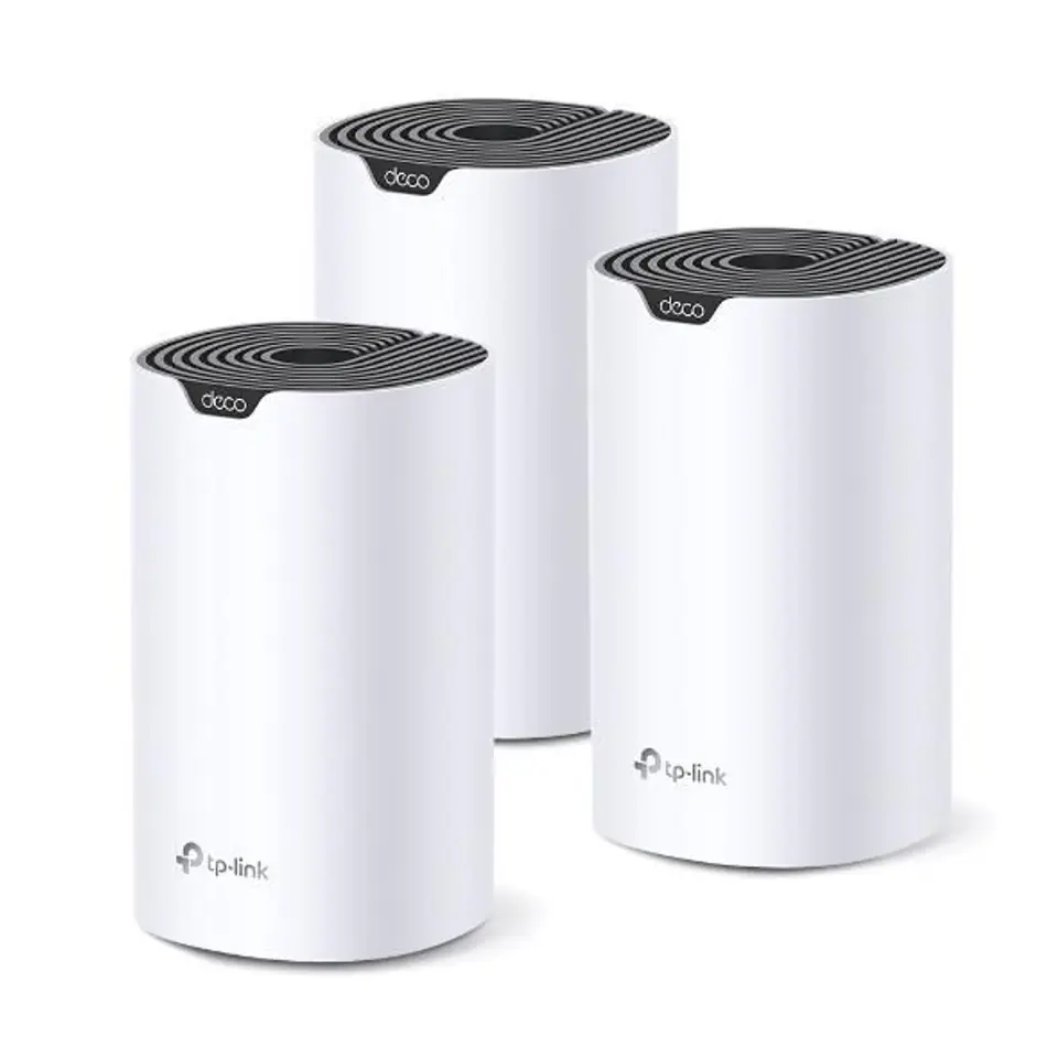 ⁨AC1900 Whole Home Mesh Wi-Fi System | Deco S7 (3-pack) | 802.11ac | 10/100/1000 Mbit/s | Ethernet LAN (RJ-45) ports 1 | Mesh Support Yes | MU-MiMO Yes | No mobile broadband | Antenna type Internal⁩ at Wasserman.eu