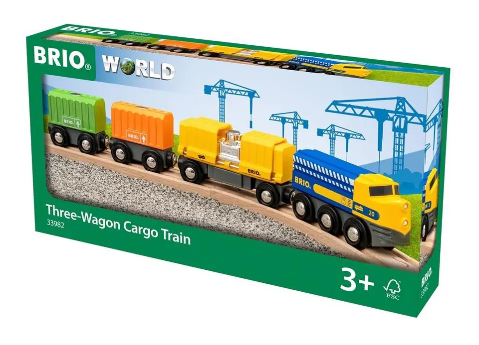 ⁨Brio Three-Car Freight Train⁩ at Wasserman.eu