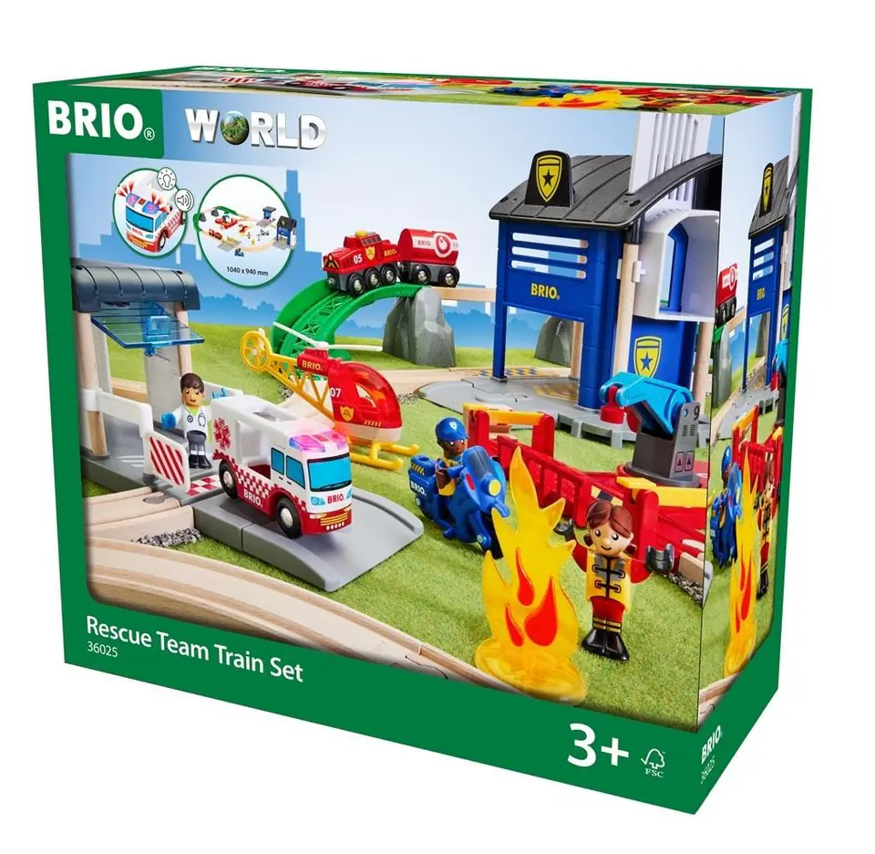 ⁨PROMO BRIO 36025 Deluxe Fire & Police Set⁩ at Wasserman.eu
