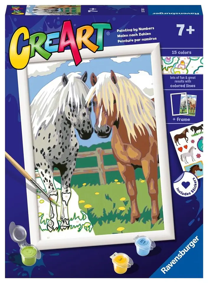⁨CreArt coloring book for children Happy Horses⁩ at Wasserman.eu