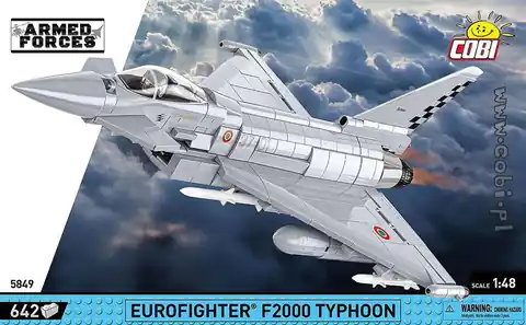 ⁨COBI 5849 Armed Forces Wielozadaniowy myśliwiec EUROFIGHTER F2000 TYPHOON 642 klocki⁩ at Wasserman.eu