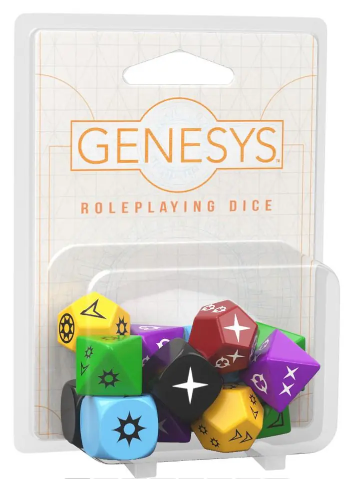 ⁨Genesys RPG: Zestaw Kostek Narracyjnych REBEL⁩ w sklepie Wasserman.eu