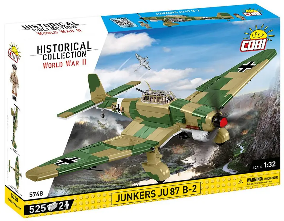 ⁨COBI 5748 Historical Collection WWII Dive Bomber Junkers Ju 87 B-2 525 bricks⁩ at Wasserman.eu
