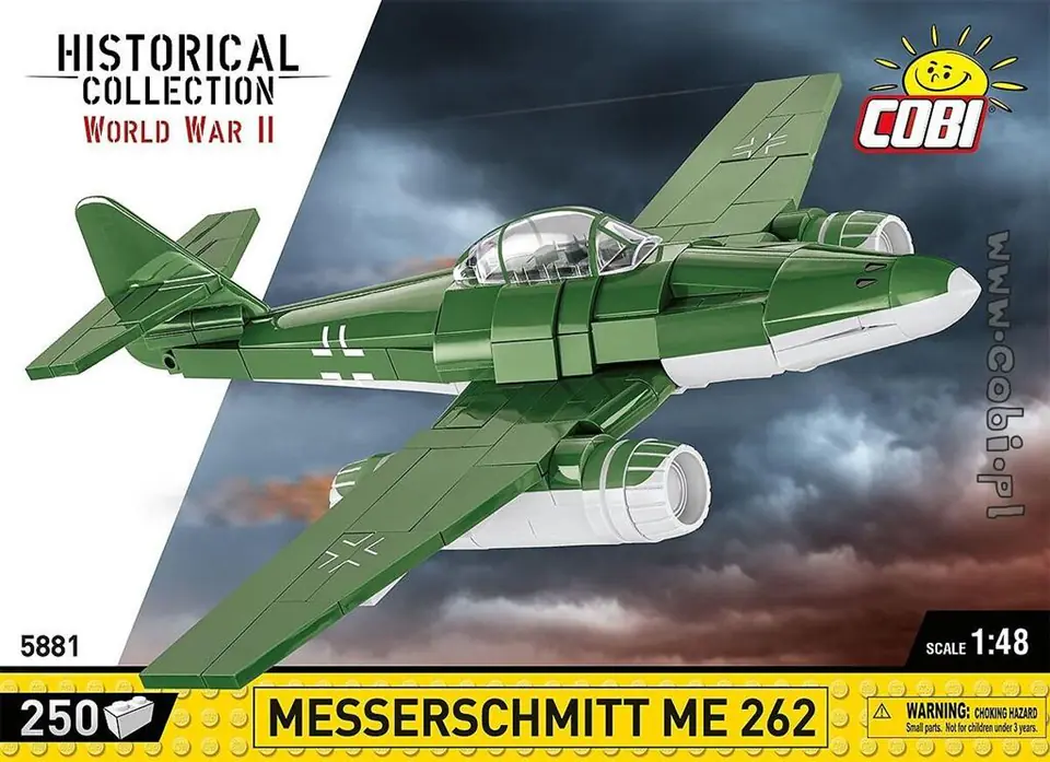 ⁨COBI 5881 Historical Collection WWII Messerschmitt Me 262 Fighter Plane 250 Bricks⁩ at Wasserman.eu