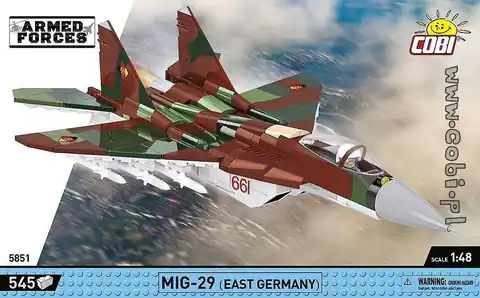 ⁨COBI 5851 Armed Force MiG-29 (EAST GERMANY) 545 klocków⁩ at Wasserman.eu