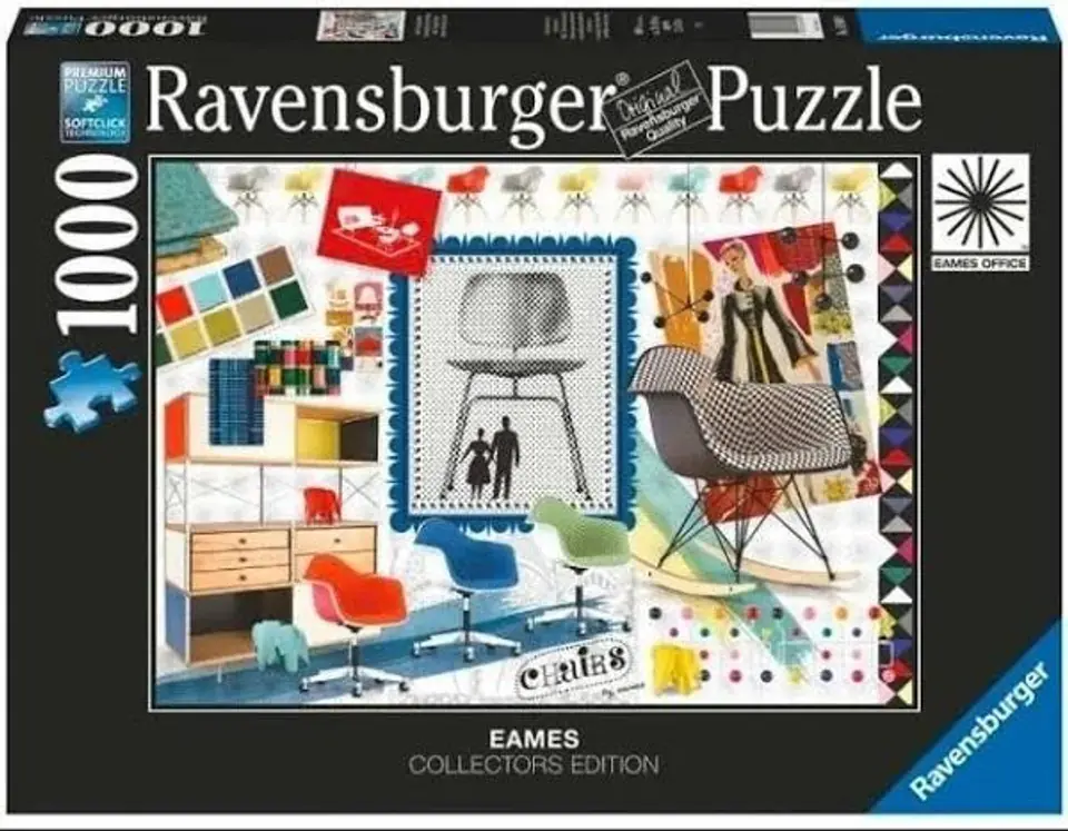 Puzzle 1000 Eames Design Classics Krzesła w sklepie Wasserman.eu