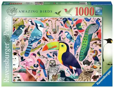 ⁨Puzzle 1000 Matt Sewell's Wspaniałe ptaki⁩ w sklepie Wasserman.eu