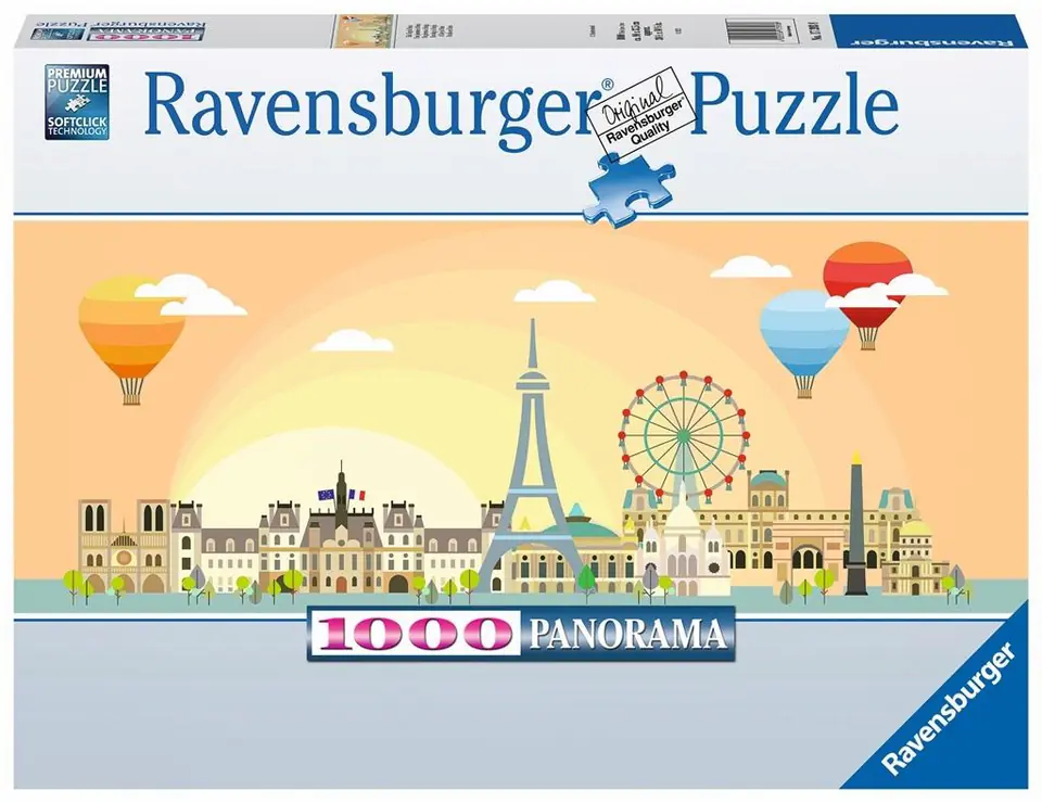 ⁨Puzzles 1000 elements Panoramic Paris⁩ at Wasserman.eu