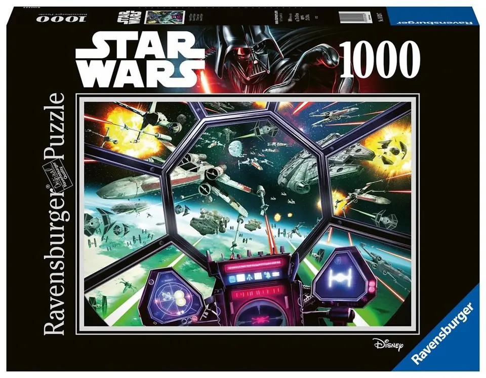 ⁨Puzzle 1000 Star Wars: TIE Fighter Cockpit⁩ w sklepie Wasserman.eu