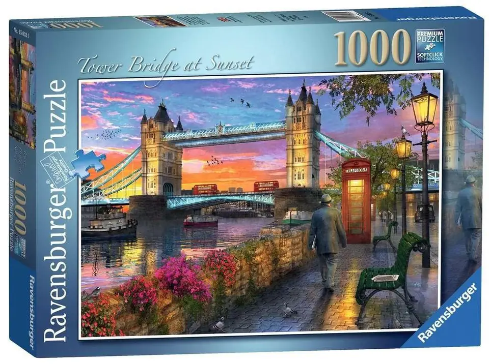 ⁨Puzzle 1000 Tower Bridge o zachodzie słońca⁩ w sklepie Wasserman.eu