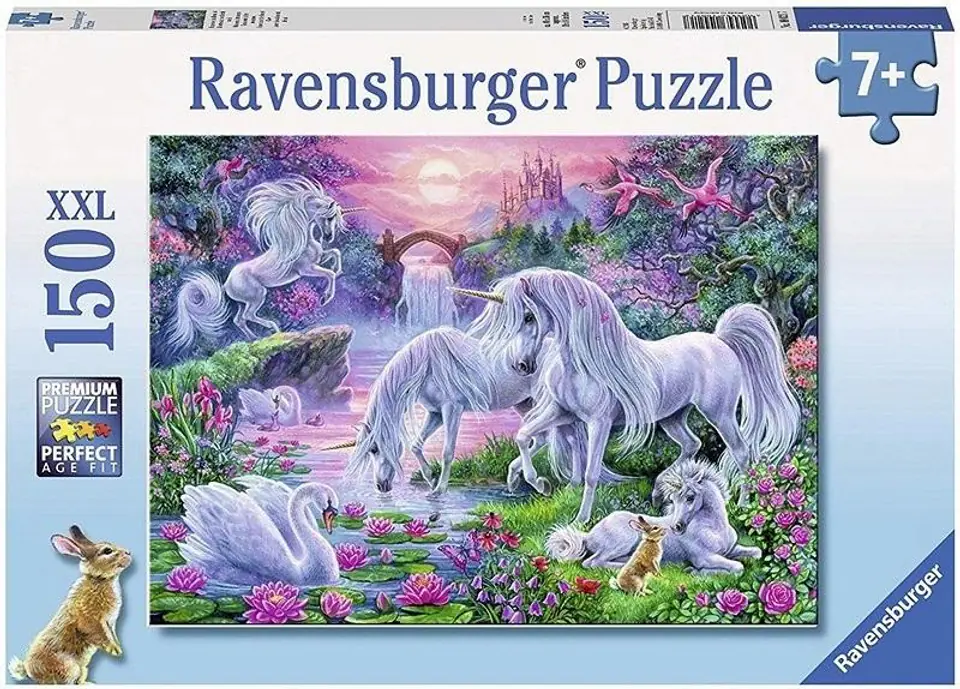 ⁨Puzzle 150 Jednorożec o zachodzie słońca⁩ w sklepie Wasserman.eu