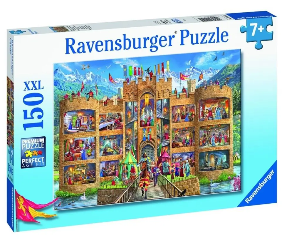 ⁨Puzzle 150 Widok na zamek rycerski XXL⁩ w sklepie Wasserman.eu