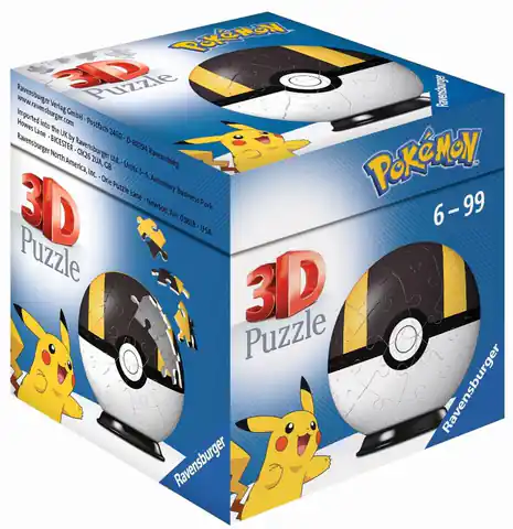 ⁨Puzzle 3D 54 Kula Pokemon czarna⁩ w sklepie Wasserman.eu