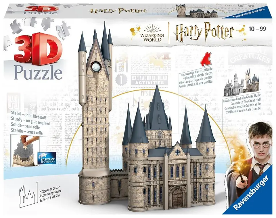 Puzzle 3D 540 Budynki: Zamek Hogwarts Wieża w sklepie Wasserman.eu