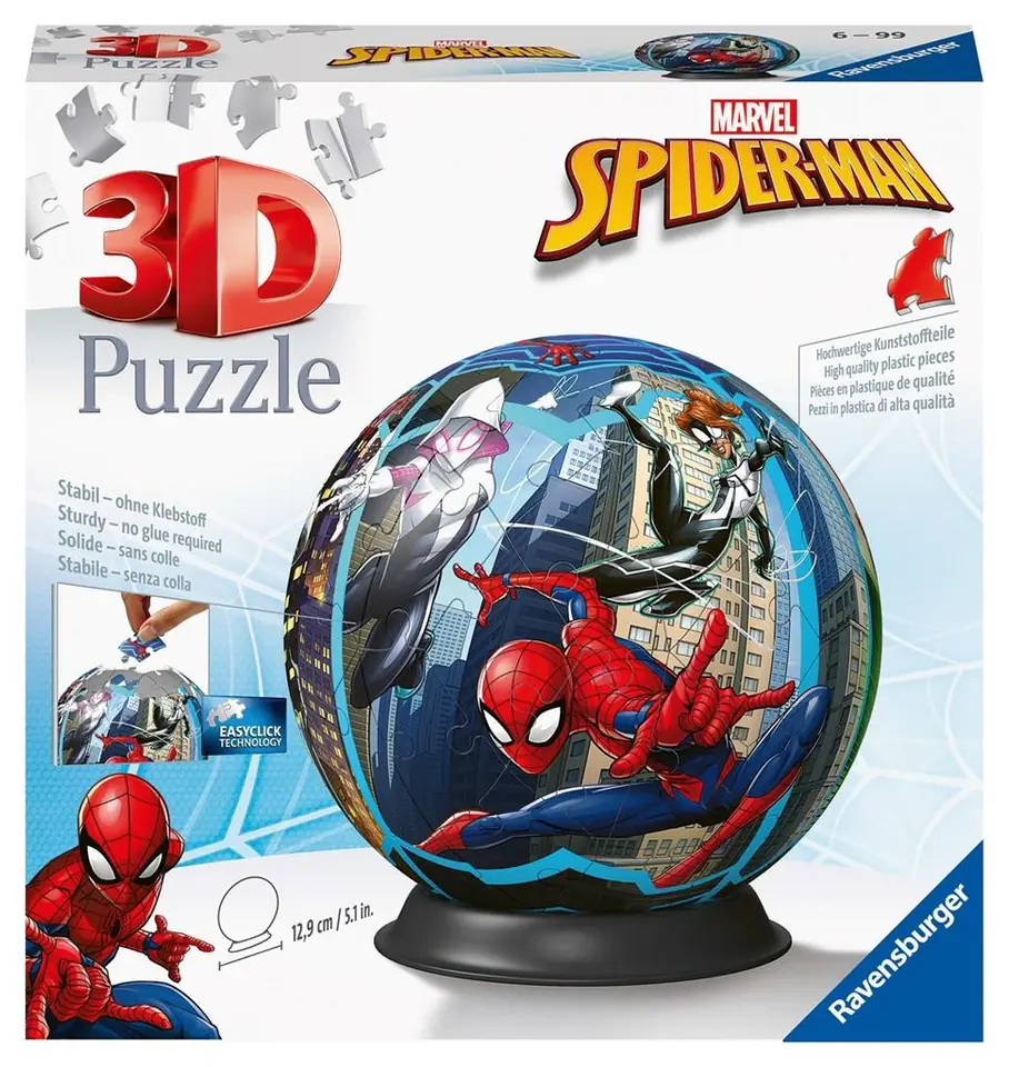 ⁨Puzzle 3D 72 Kula: Spiderman⁩ w sklepie Wasserman.eu