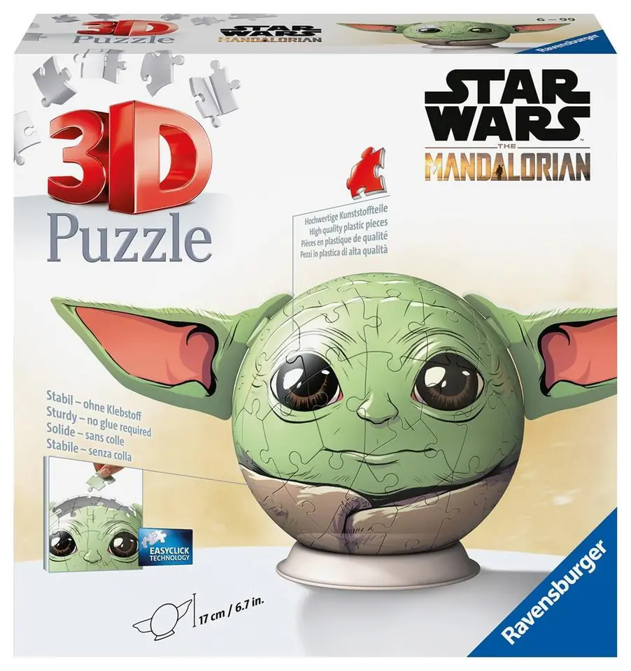 ⁨Puzzle 3D 72 Star Wars Grogu Kula⁩ w sklepie Wasserman.eu