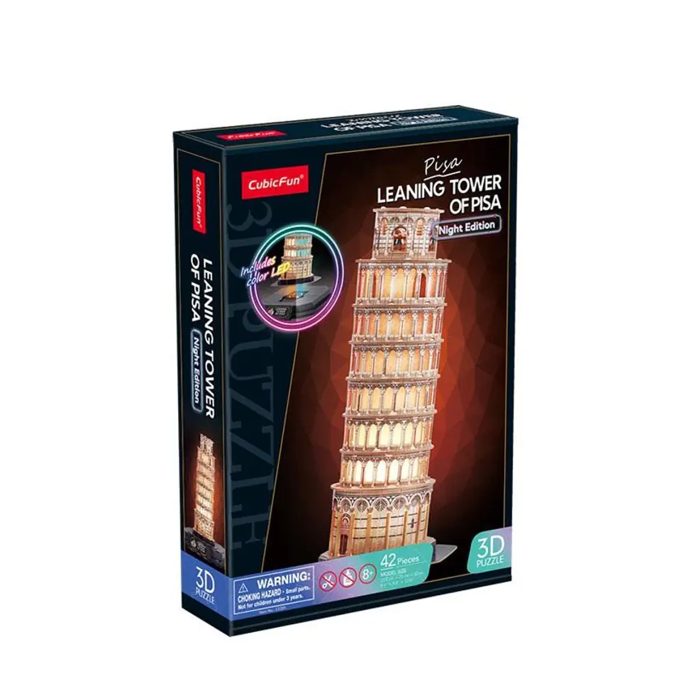 Puzzle 3D Krzywa wieża w Pizie LED w sklepie Wasserman.eu