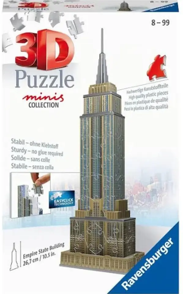 Puzzle 3D Mini budowle. Empire State Building w sklepie Wasserman.eu