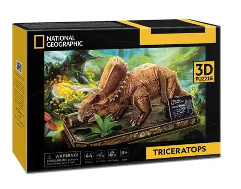 ⁨Puzzle 3D National Geographic Triceratops⁩ w sklepie Wasserman.eu
