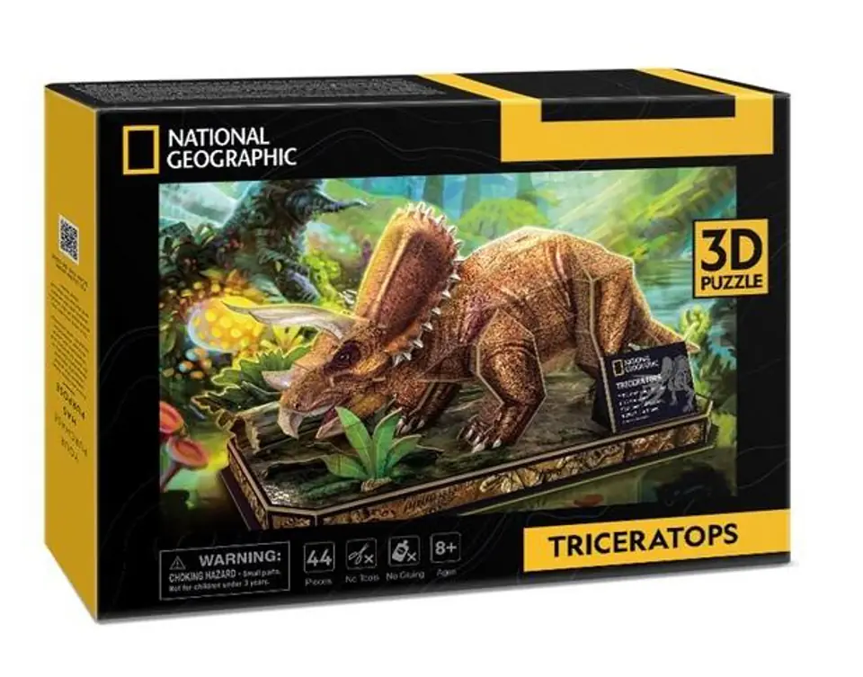 ⁨Puzzle 3D National Geographic Triceratops⁩ w sklepie Wasserman.eu