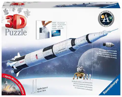 ⁨Puzzle 3D Rakieta Apollo Saturn V⁩ w sklepie Wasserman.eu