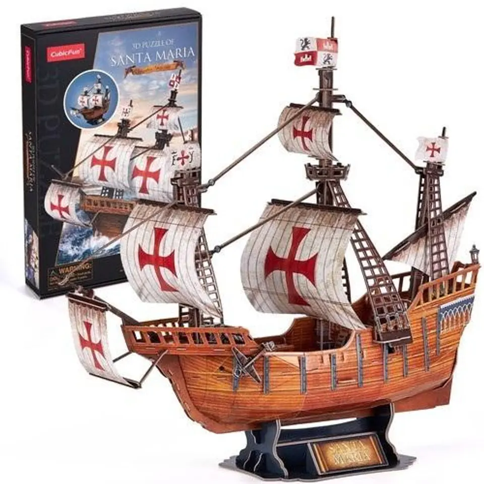 ⁨Puzzle 3D Santa Maria T4038H Cubic Fun⁩ at Wasserman.eu