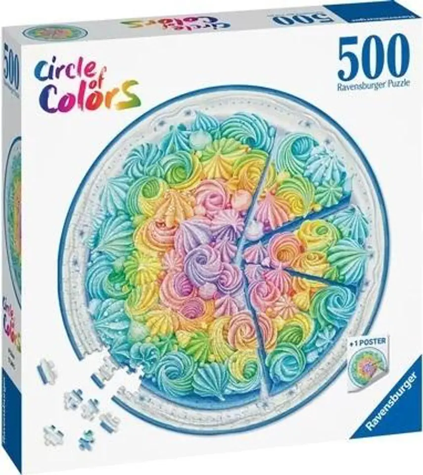 ⁨Puzzle 500 Paleta kolorów: ciacho⁩ w sklepie Wasserman.eu