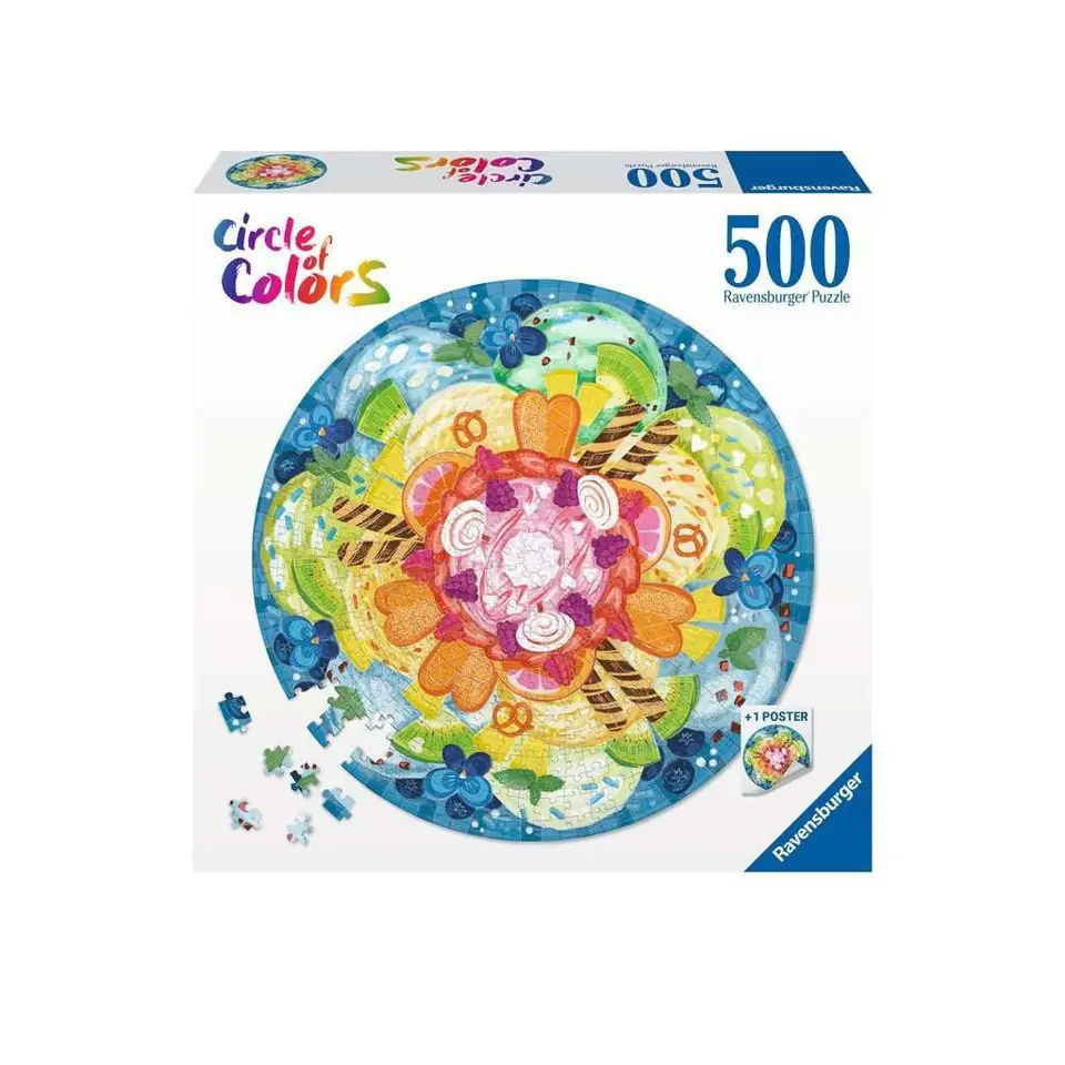 ⁨Puzzle 500 Paleta kolorów: lody⁩ w sklepie Wasserman.eu