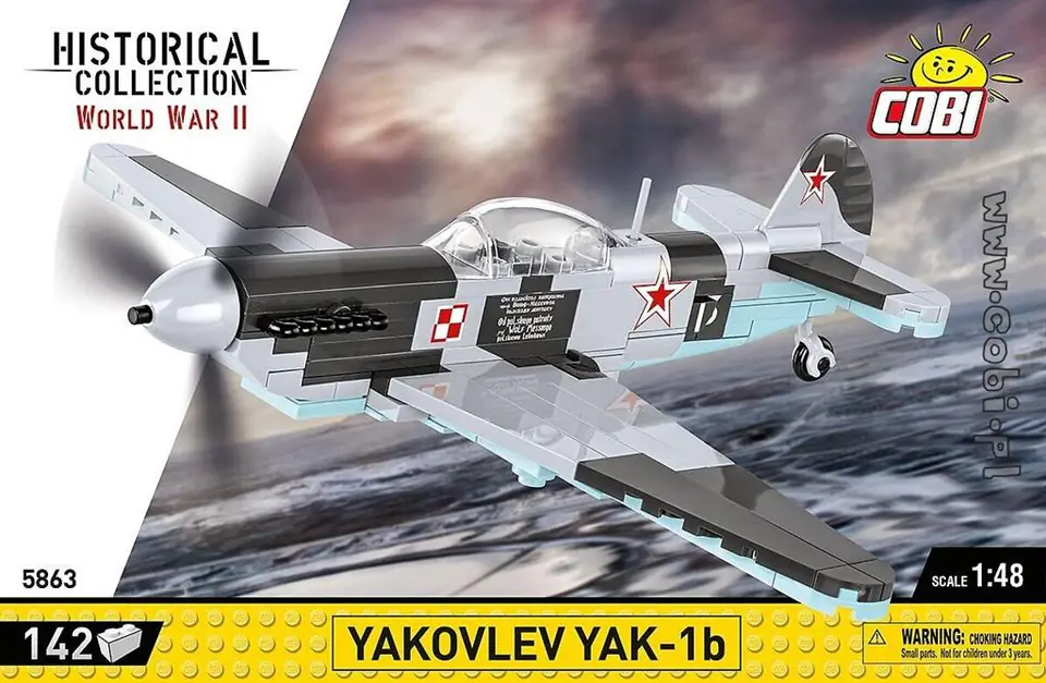 ⁨COBI 5863 Historical Collection WWII Yakovlev Yak-1B 142 Pieces⁩ at Wasserman.eu