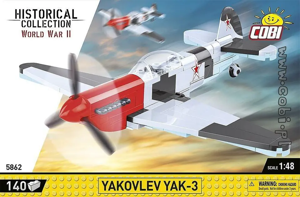 ⁨COBI 5862 Historical Collection WWII Yakovlev Yak-3 140 Pieces⁩ at Wasserman.eu
