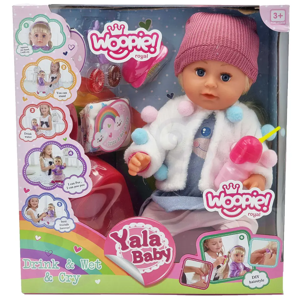 ⁨WOOPIE ROYAL Lalka Interaktywna Zosia w Czapce 43 cm + Akc.⁩ w sklepie Wasserman.eu