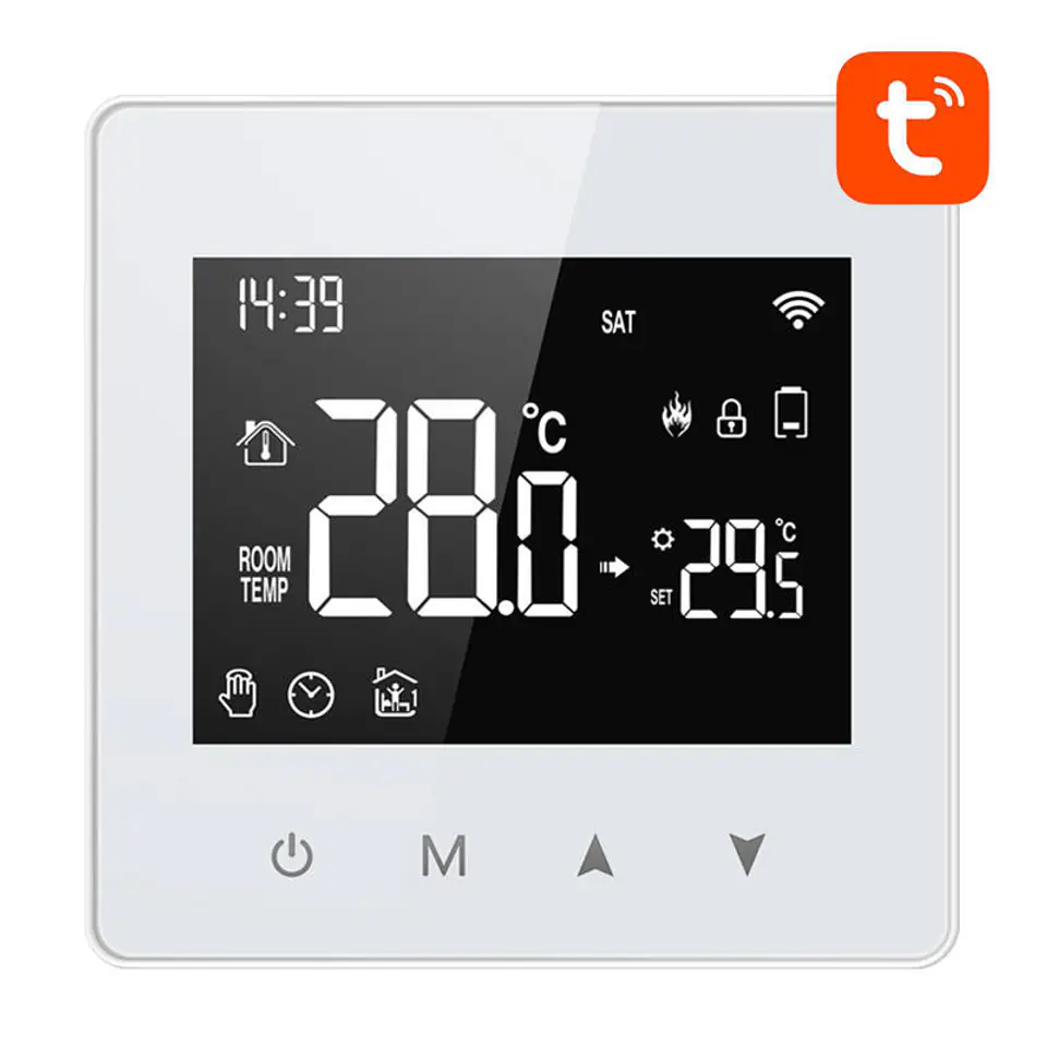 ⁨Inteligentny termostat Avatto ZWT198 ZigBee TUYA⁩ w sklepie Wasserman.eu