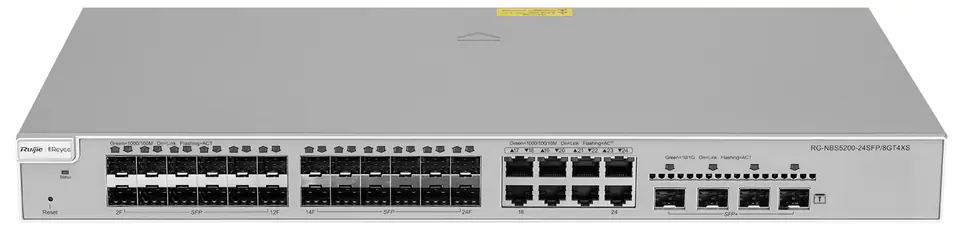 Reyee Managed Switch | L3 | 8 x 1Gbit + 24 x 1Gbit SFP + 4 x 10Gbit SFP+ Uplink Ports | Rack at Wasserman.eu