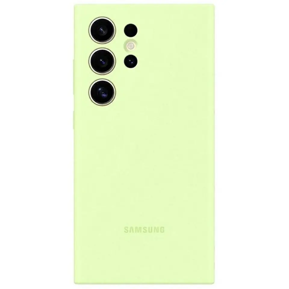 ⁨Etui Samsung EF-PS928TGEGWW S24 Ultra S928 jasnozielony/light green Silicone Case⁩ w sklepie Wasserman.eu