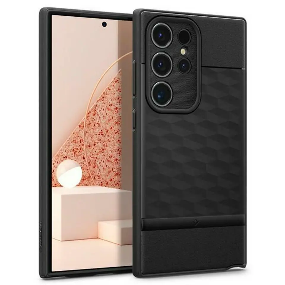 ⁨Spigen Caseology Parallax Sam S24 Ultra S928 czarny/black ACS07318⁩ w sklepie Wasserman.eu